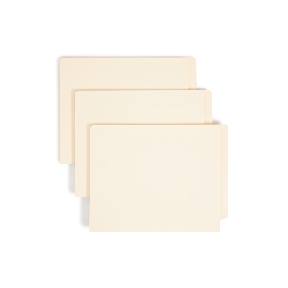 Smead Manila End-Tab Expanding Folders, 1 1/2in Expansion, Letter Size, Manila, Box Of 50