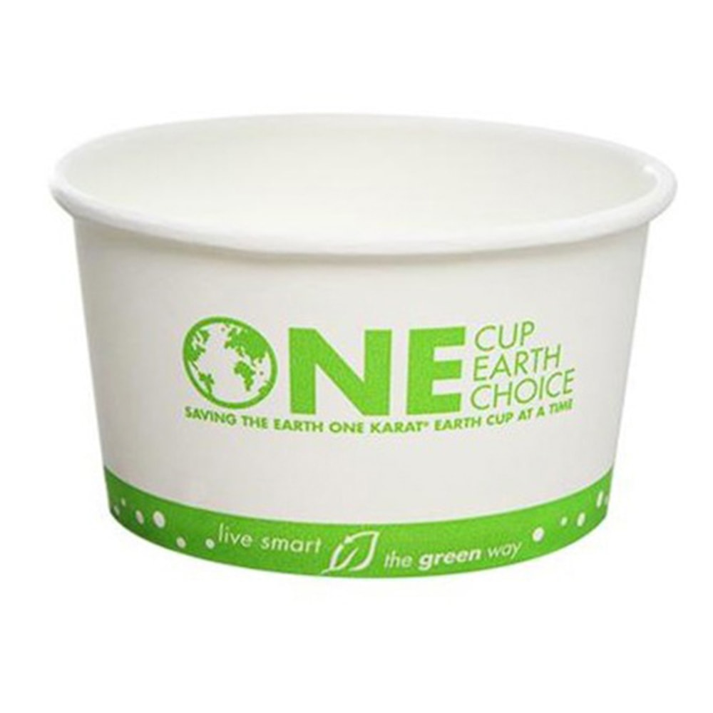 Karat Earth Paper Food Containers, 12 Oz, White, Case Of 500 Containers
