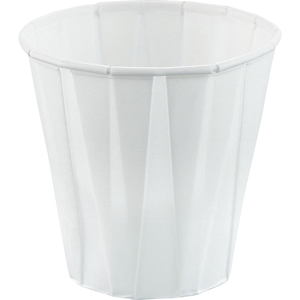 Solo Cup Portion Paper Cups, 3.5 Oz, White, 100 Cups Per Pack, Carton Of 50 Packs