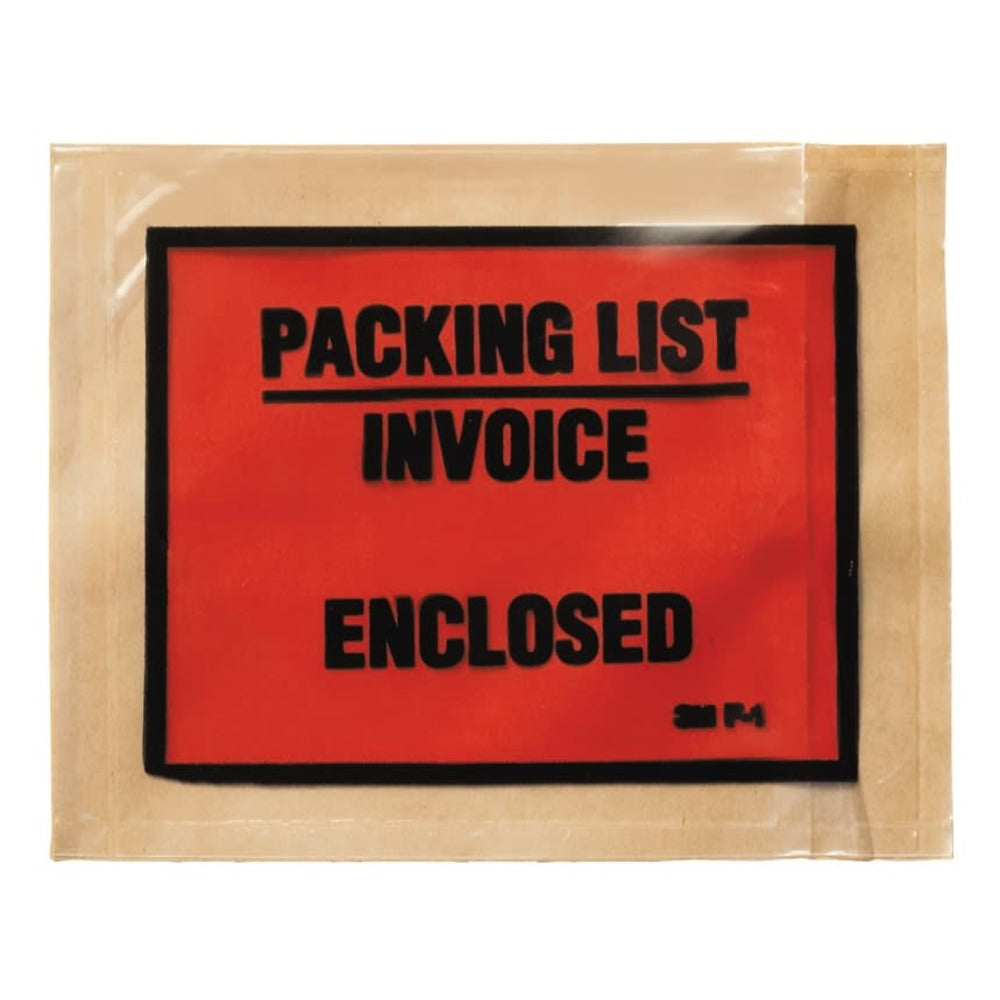 Scotch Full Print Packing List Envelopes F1, 4.5 in x 5.5 in, 1000 Mailers/Pack