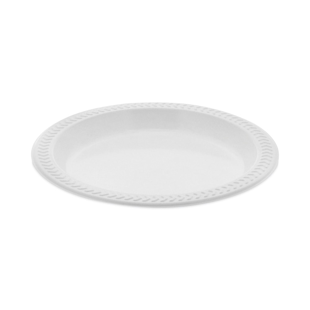 Pactiv Evergreen Meadoware Impact Plastic Dinnerware Plates, 6in, White, Pack Of 1,000 Plates