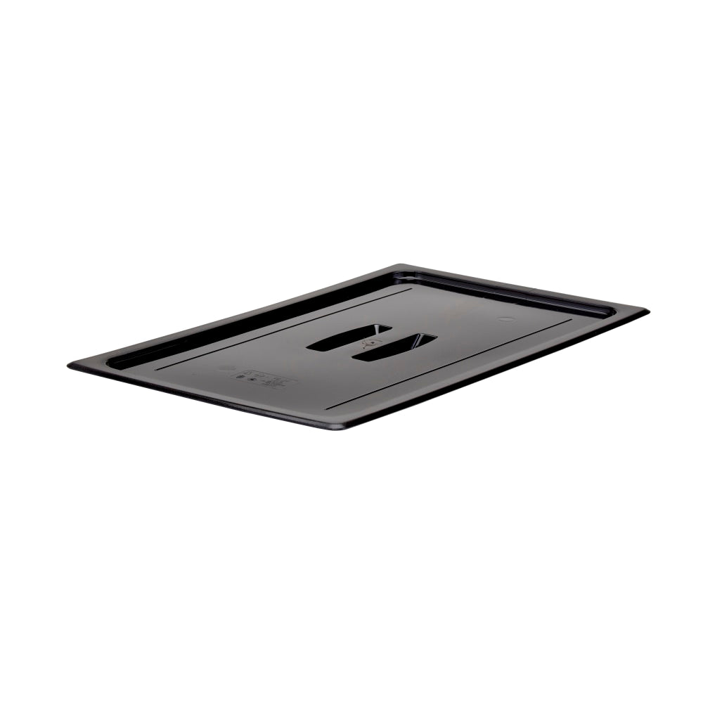 Cambro Camwear 1/1 Food Pan Lids With Handles, Black, Set Of 6 Lids