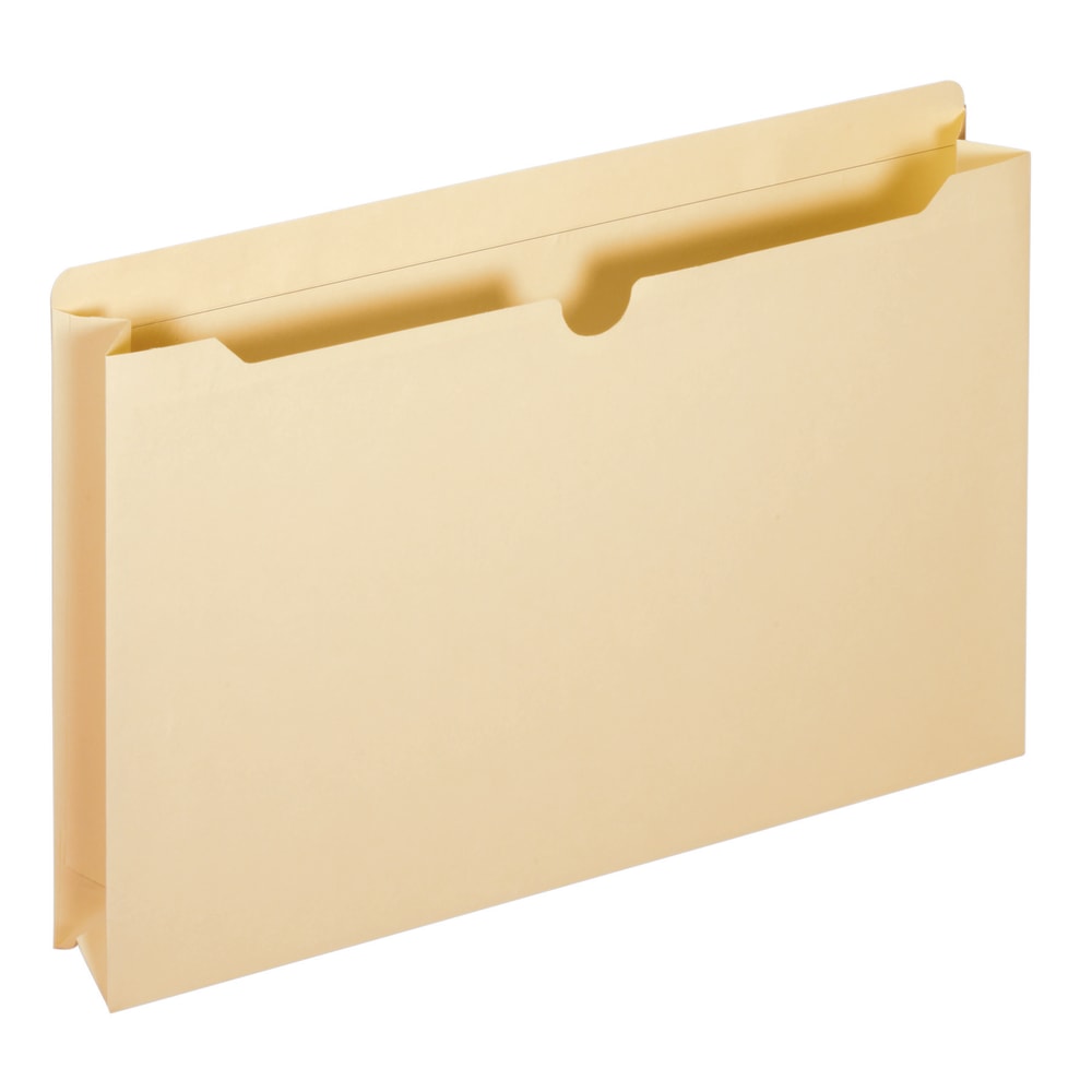 Office Depot Brand Manila File Jackets, 2in Expansion, Legal Size, Pack Of 10 Jackets
