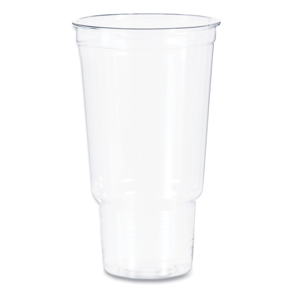 Dart Solo Ultra Clear Pedestal PET Cups, 32 Oz, Clear, Bag Of 25 Cups, Carton Of 20 Bags