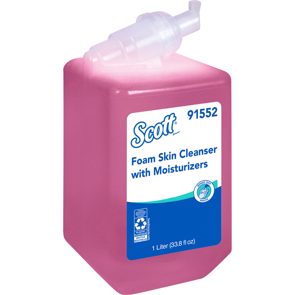 Scott Foam Skin Cleaner With Moisturizers, Floral, 33.8 oz (1,000mL), Pink