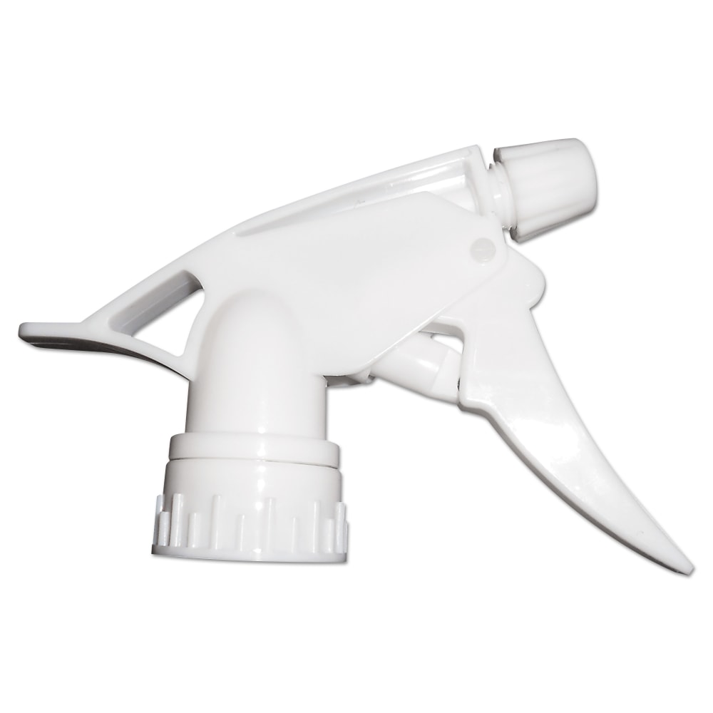 Boardwalk Polypropylene Trigger Sprayer 250 For 24-Oz Bottles, White, Pack Of 24 Sprayers