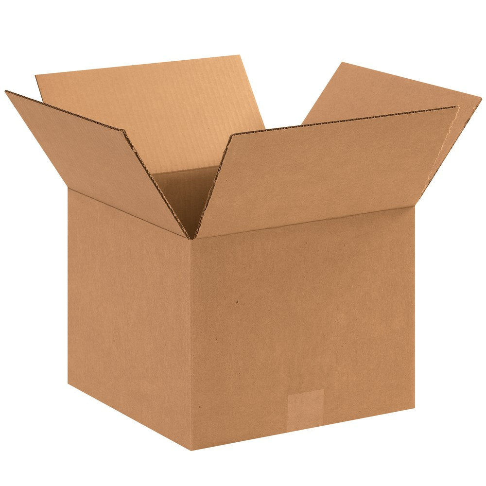 Partners Brand Corrugated Boxes, 12in x 12in x 9in, Kraft, Pack Of 25