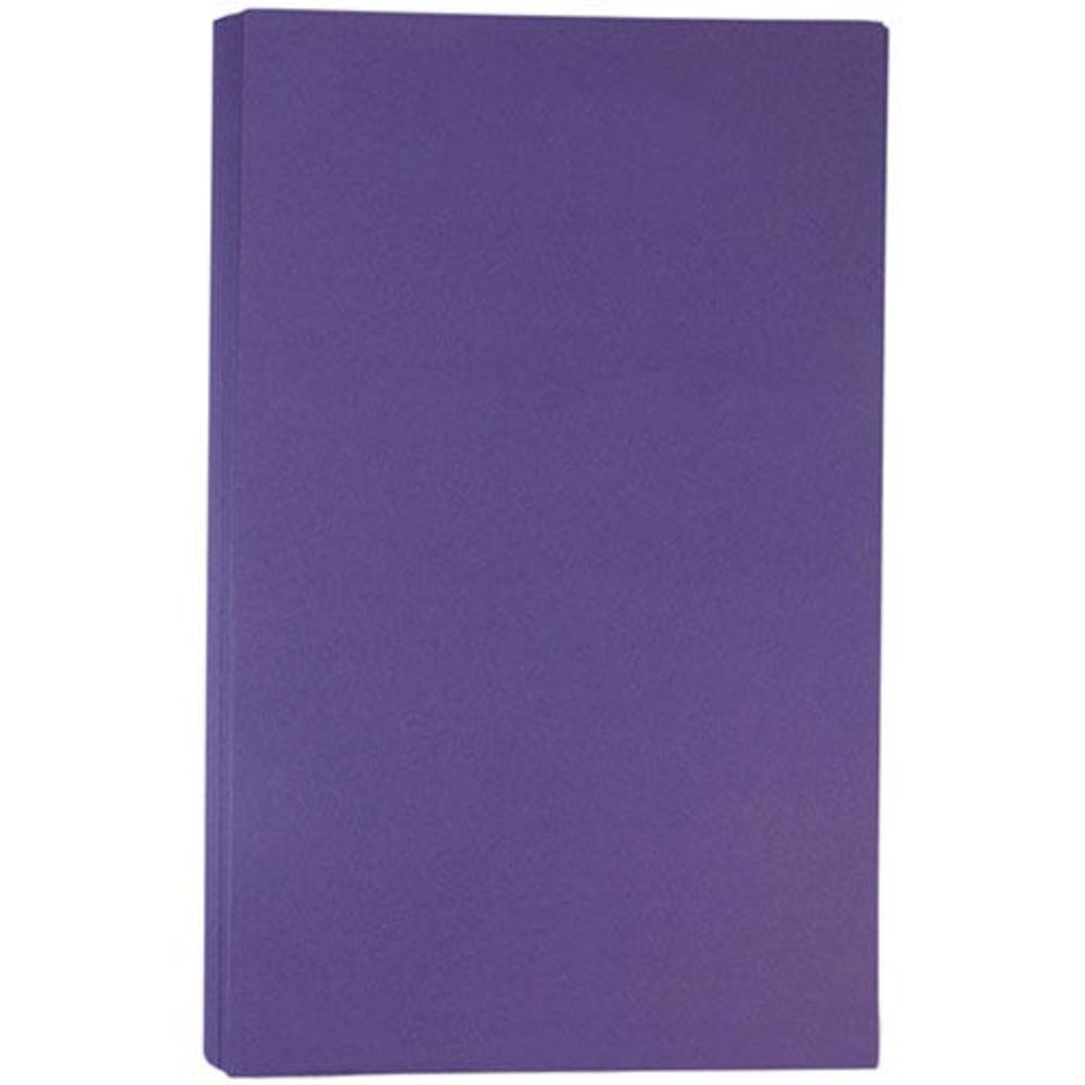 JAM Paper Legal Matte Paper, Dark Purple, Legal (8.5in x 14in), 100 Sheets Per Pack, 28 Lb