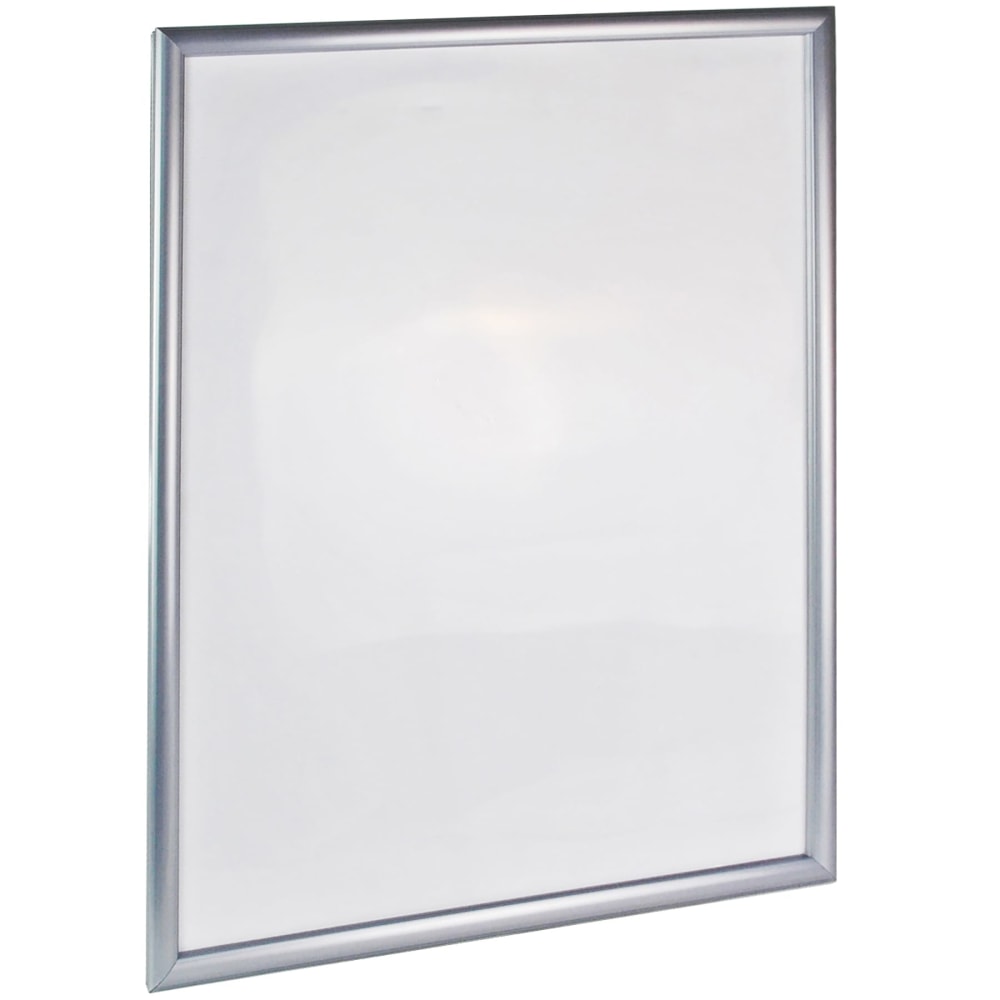 Azar Displays Plastic Vertical/Horizontal Snap Frame Sign Holder, 36inH x 24inW x 3/4inD, Silver