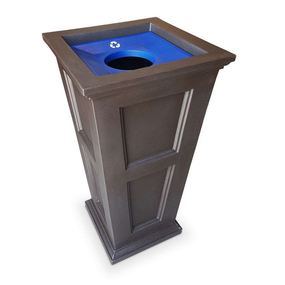 Mayne Fairfield Polyethylene Recycle Bin, 24 Gallon, Espresso