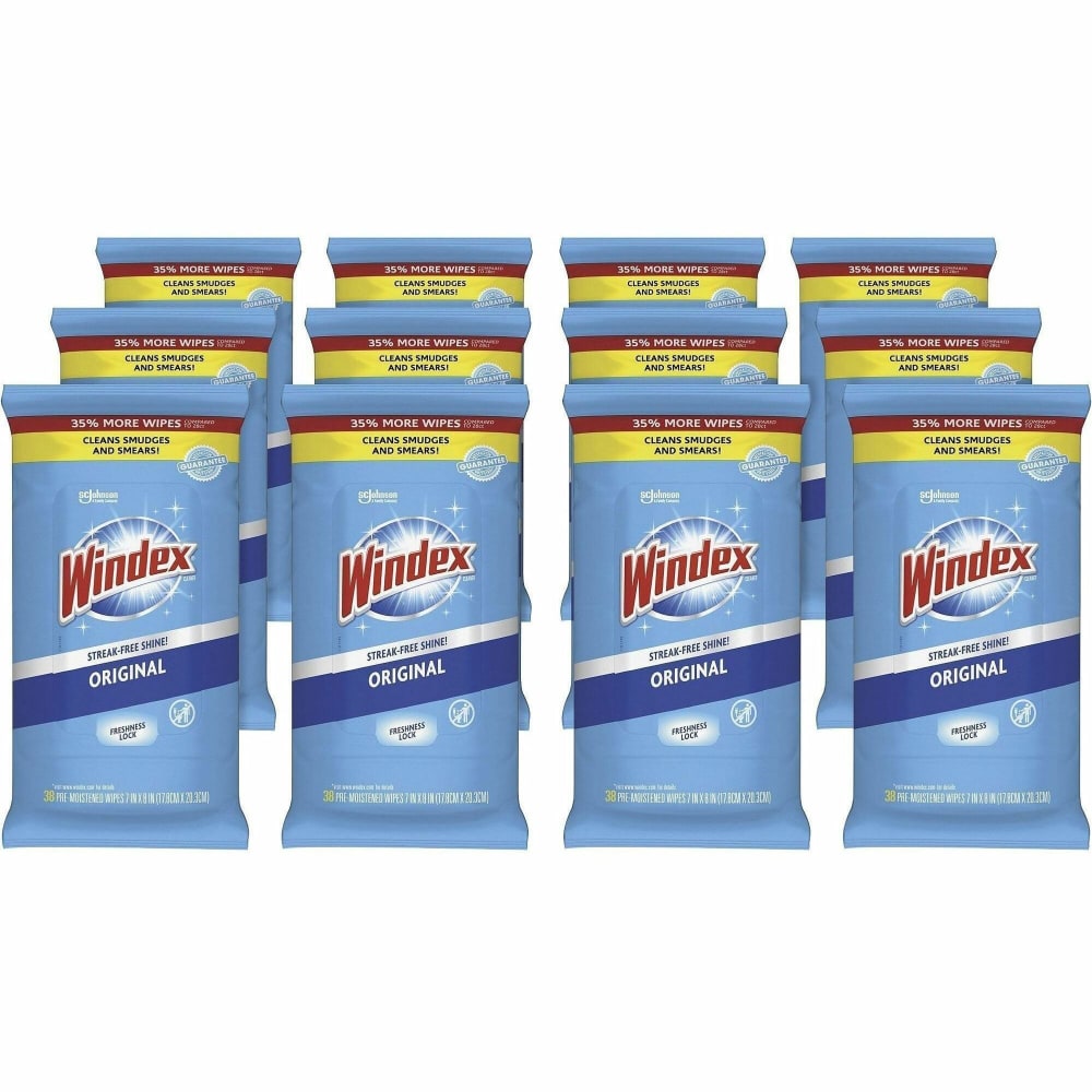 Windex Glass & Surface Wipes, 378032CT