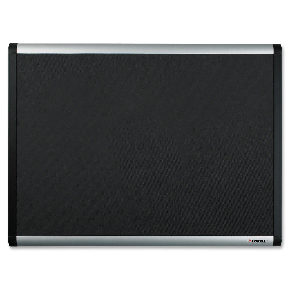 Lorell Mesh Fabric Bulletin Board, 36in x 48in, Aluminum Frame With Silver Finish