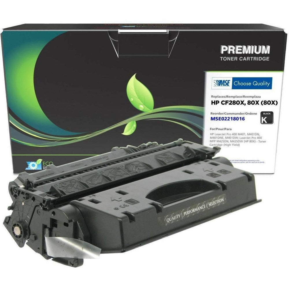 MSE Remanufactured Black High Yield Toner Cartridge For HP CF280X, MSE02218016