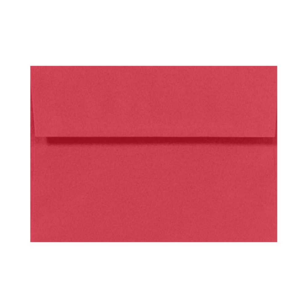 LUX Invitation Envelopes, A7, Gummed Seal, Holiday Red, Pack Of 500