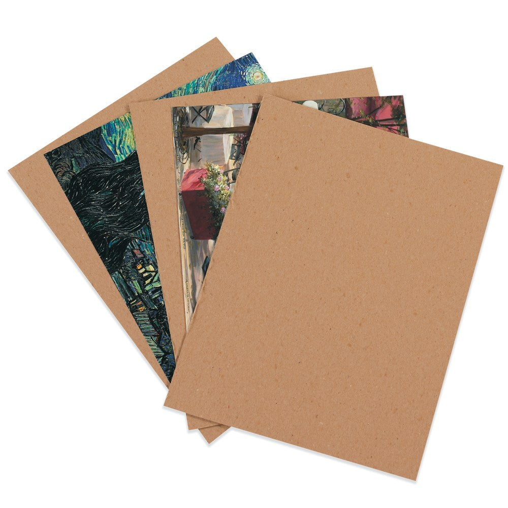 Partners Brand Chipboard Pads, Kraft, 8 1/2in x 11in, Pack Of 960