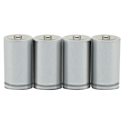 SKILCRAFT D Alkaline Batteries, Pack Of 4 (AbilityOne 6135-01-446-8310)