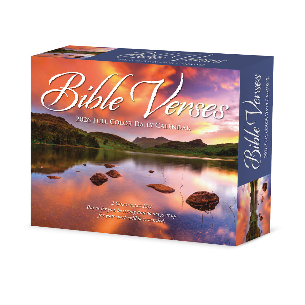 2026 Willow Creek Press Page-A-Day Daily Desk Calendar, 6-1/4in x 5-1/2in, Bible Verses, January To December, 53980