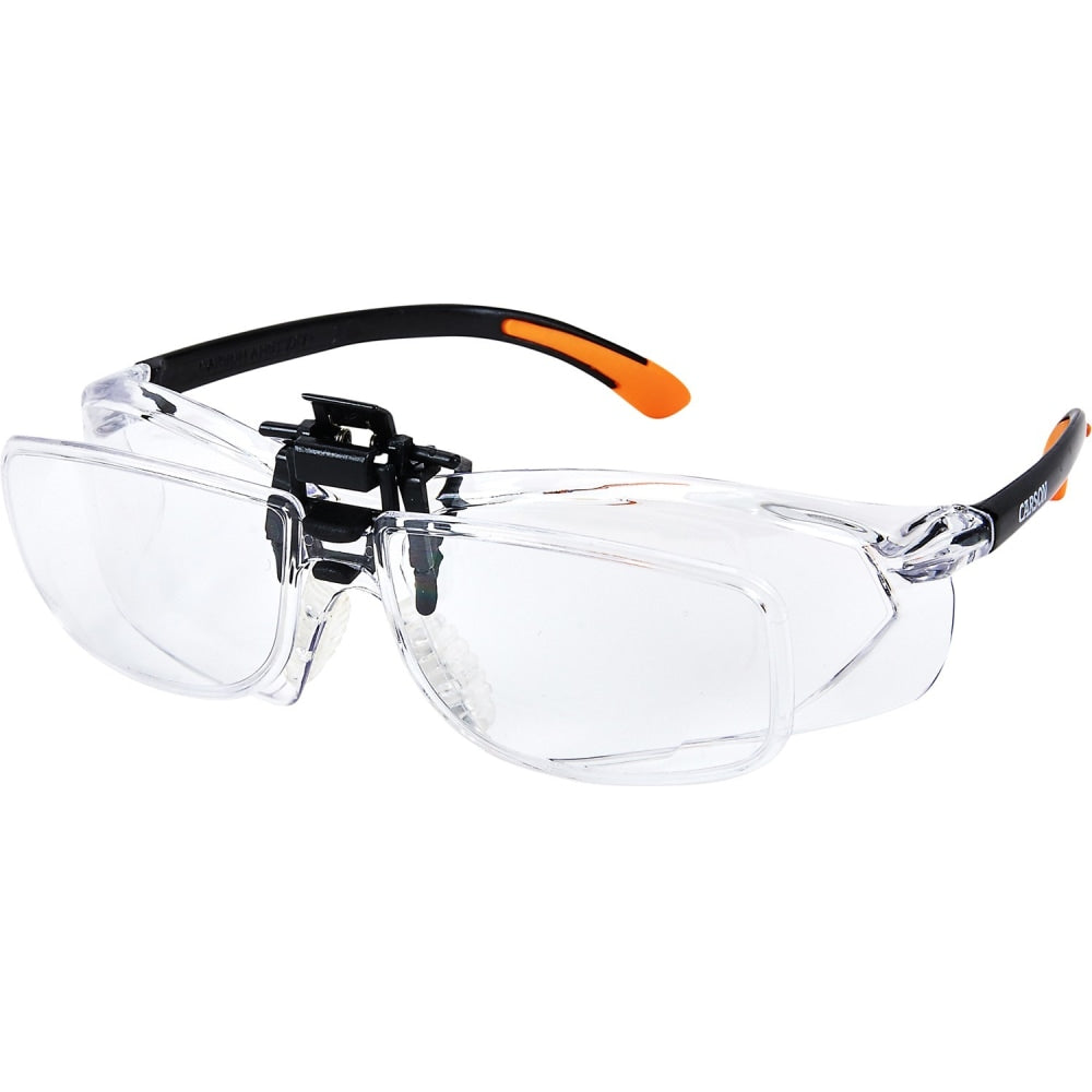 CARSON Magnifying Safety Glasses, Clear, 1