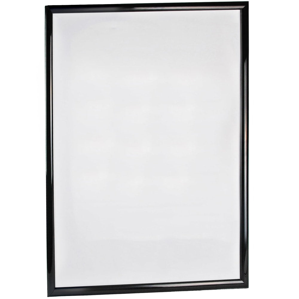 Azar Displays Wall Mount Snap Poster Plastic Vertical/Horizontal Frame, 40inH x 30inW x 3/4inD, Black