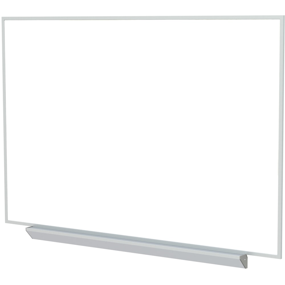 Ghent M1 Porcelain Magnetic Whiteboard, 51-1/4in x 87-15/16in, White, Satin Aluminum Frame