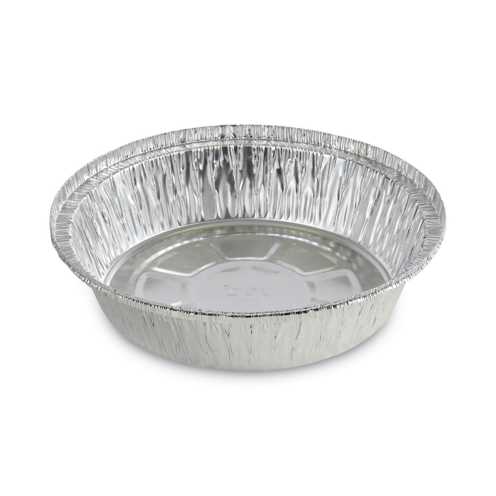 Boardwalk Round Aluminum To-Go Containers, 24 Oz, 1-1/2in x 7in, Silver, Carton Of 500 Containers