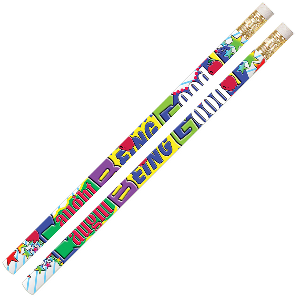 Musgrave Pencil Co. Inc. Motivational Pencils, No. 2 Lead, Caught Being Good, 12 Pencils Per Pack, Set Of 12 Packs