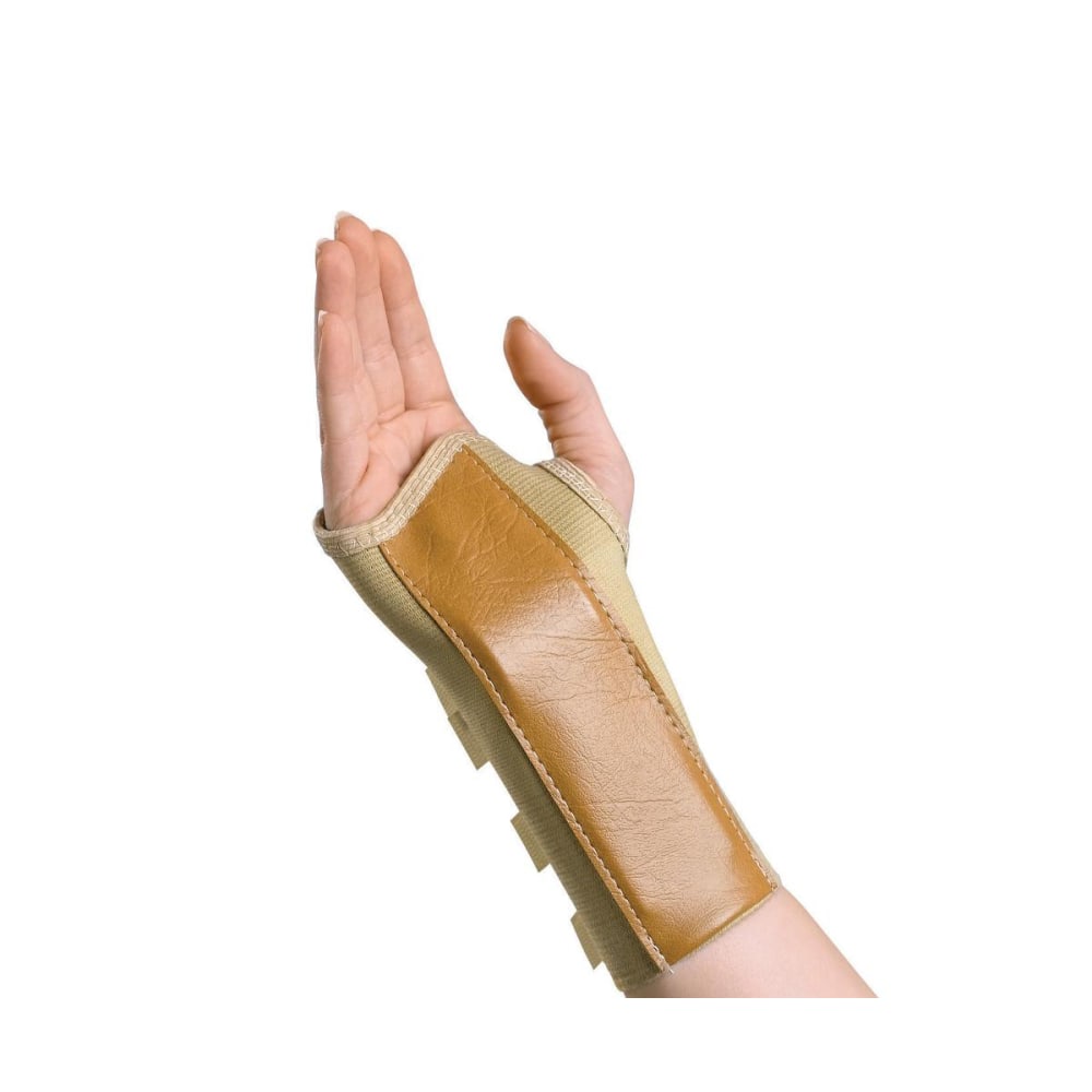 Medline Elastic Wrist Splint, Right, XL, 7in, Black