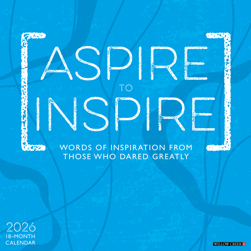 2026 Willow Creek Press Inspirational Monthly Wall Calendar, 12in x 12in, Aspire to Inspire, January To December, 49945