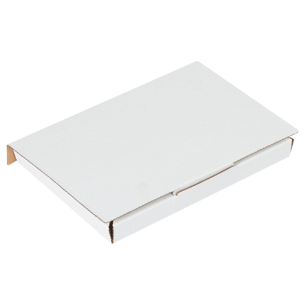 Partners Brand White Corrugated DVD Mailers, 7 5/8in x 5 7/16in x 11/16in, , Pack Of 50