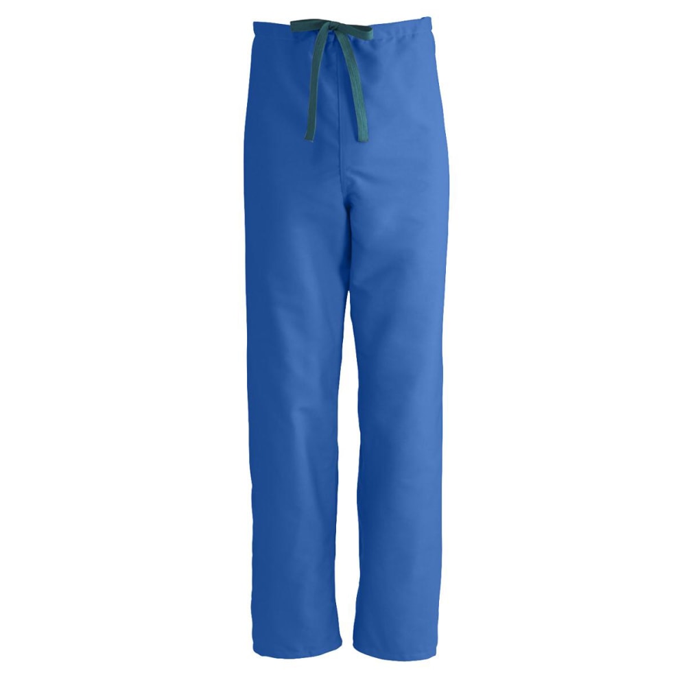 Medline ComfortEase Unisex Reversible Drawstring Pants, 4X, Royal Blue