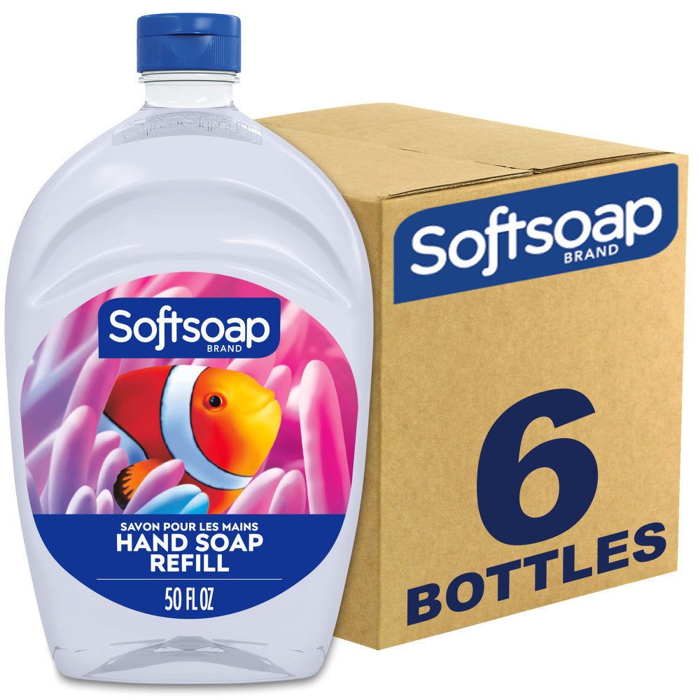 Softsoap Aquarium Soap Refills, Fresh Scent, 50 Oz, Case Of 6 Bottles