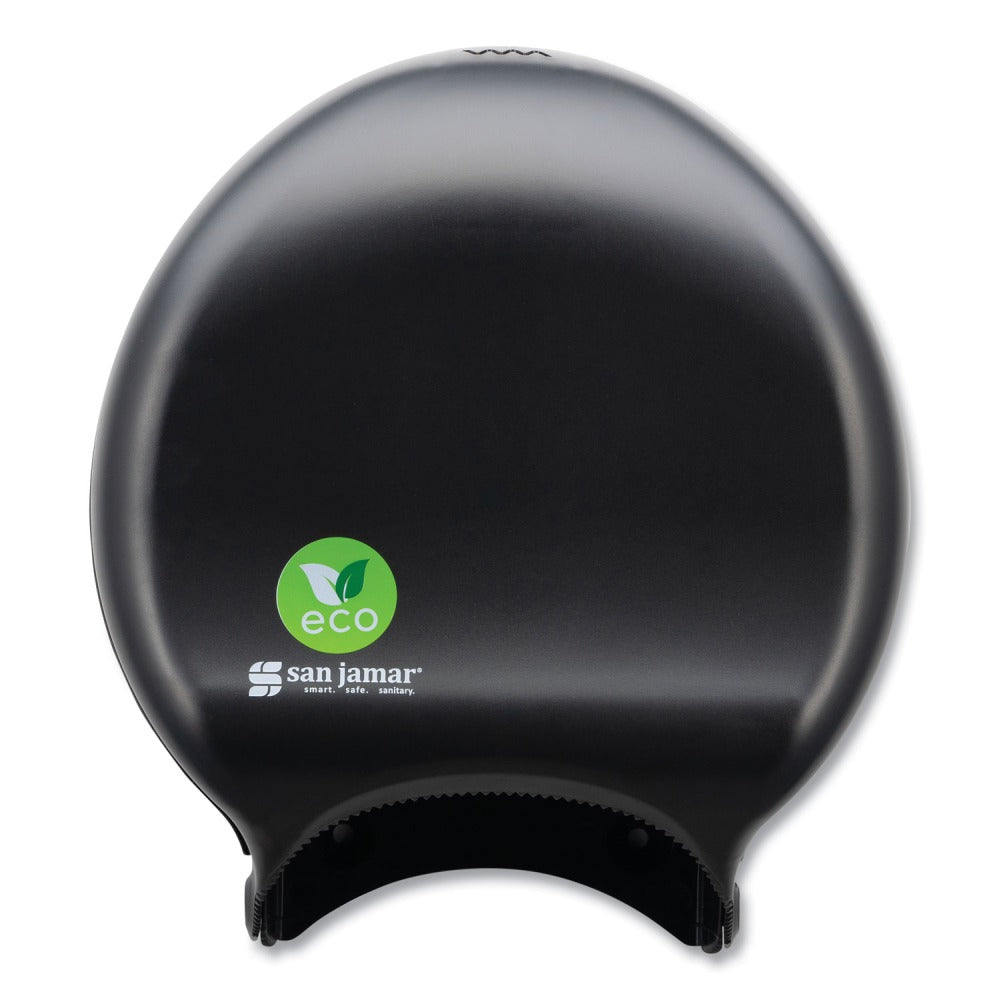 San Jamar Ecological Green Tissue Dispenser, 16.75 x 5.25 x 12.25, Black