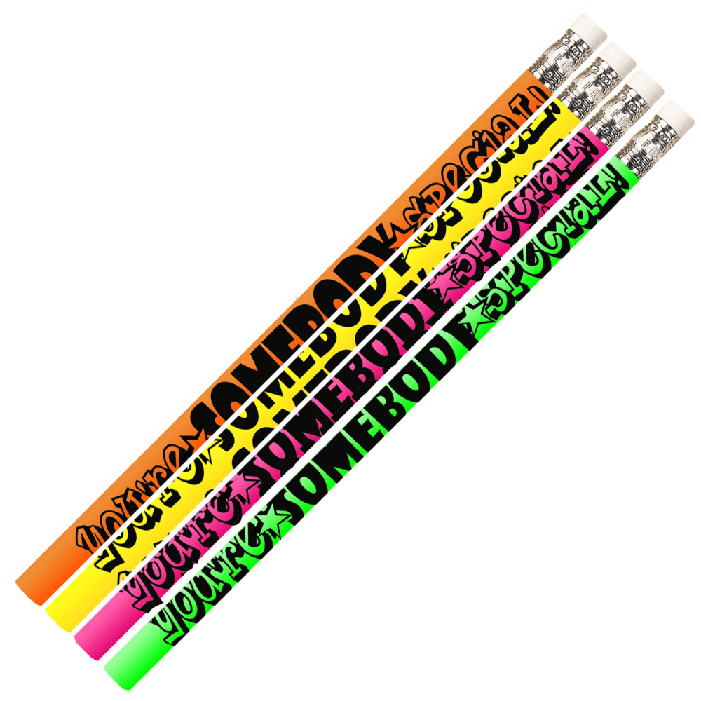 Musgrave Pencil Co. Inc. Motivational Pencils, No. 2 Lead, You are Somebody Special, 12 Pencils Per Pack, Set Of 12 Packs