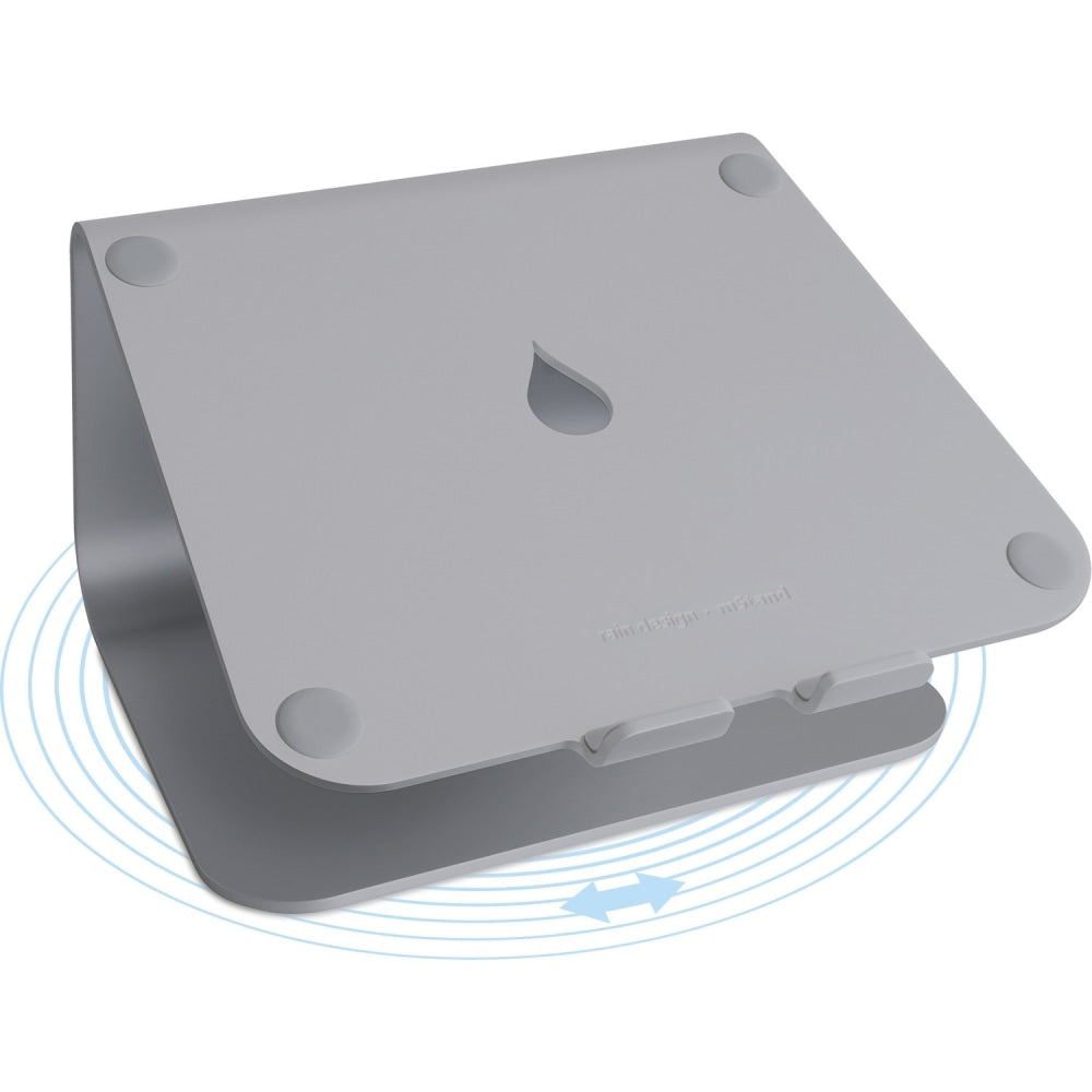 Rain Design mStand360 Aluminum Laptop Stand With Swivel Base, Space Gray
