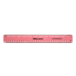 Office Depot Brand Plastic Ruler, 12in, Assorted Colors (No Color Choice)