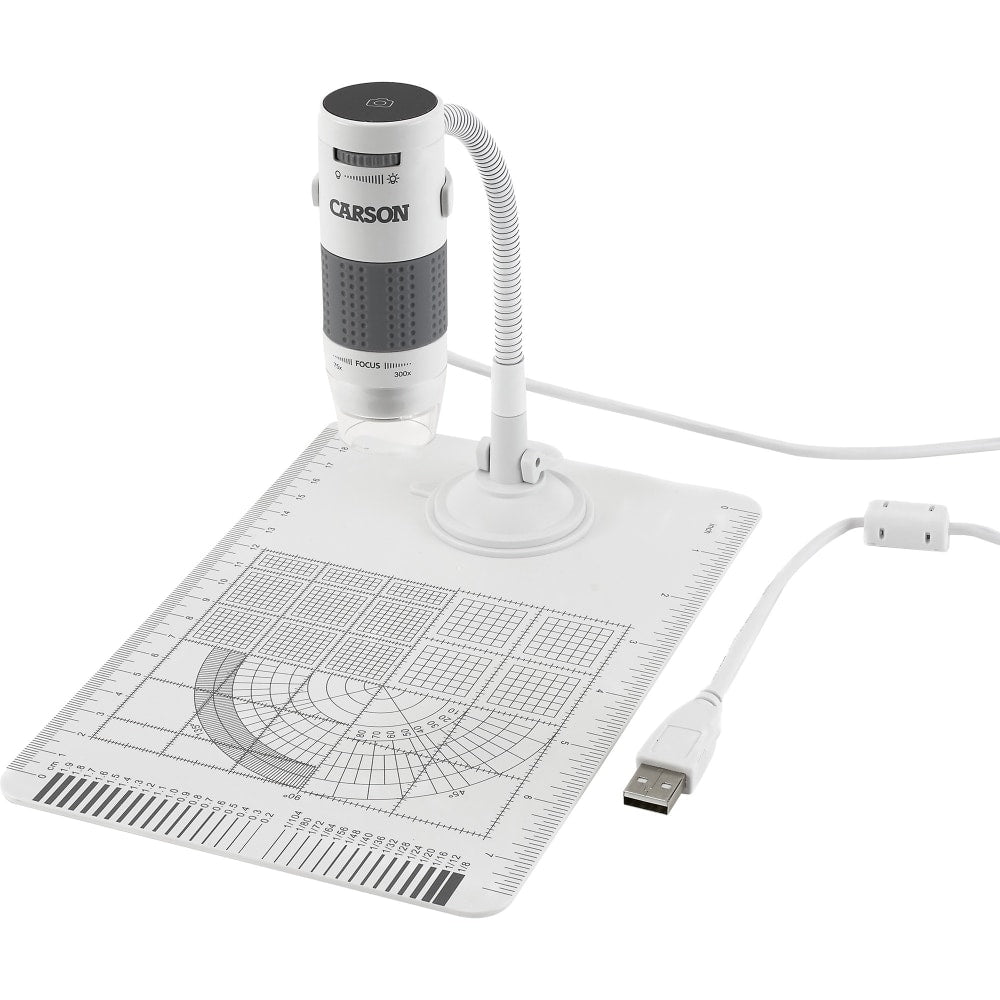 CARSON eFlex 75x-300x Digital Microscope, White, 1