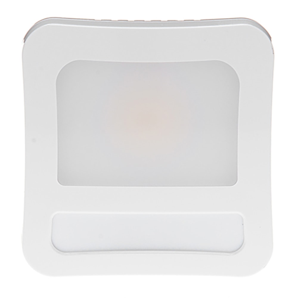 Westek Micro Flood Night Light, 2-5/8in x 2-5/8in x 1-1/2in, White, Total Qty 1