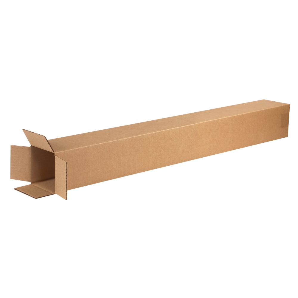 Partners Brand Tall Corrugated Boxes, 4in x 4in x 40in, Kraft, Pack Of 25