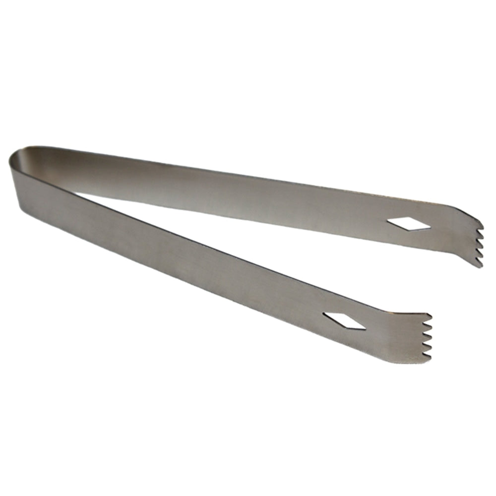 Hospitality Source Bar Tools Ice Tongs, 7in, Matte Silver, Set Of 144 Tongs