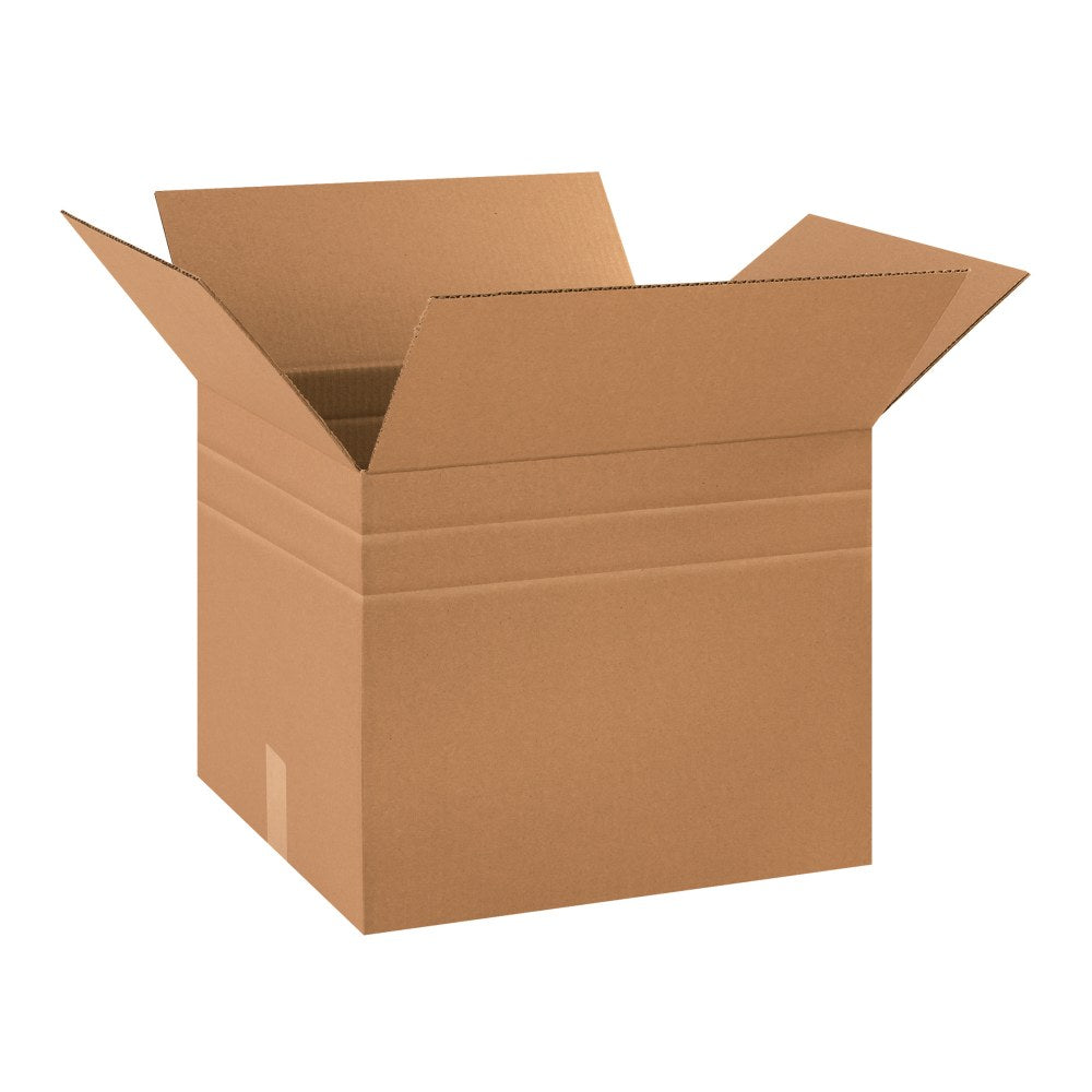 Partners Brand Multi-Depth Corrugated Boxes, 18in x 15in x 15in, Scored 13in, 11in, Kraft, Pack Of 10