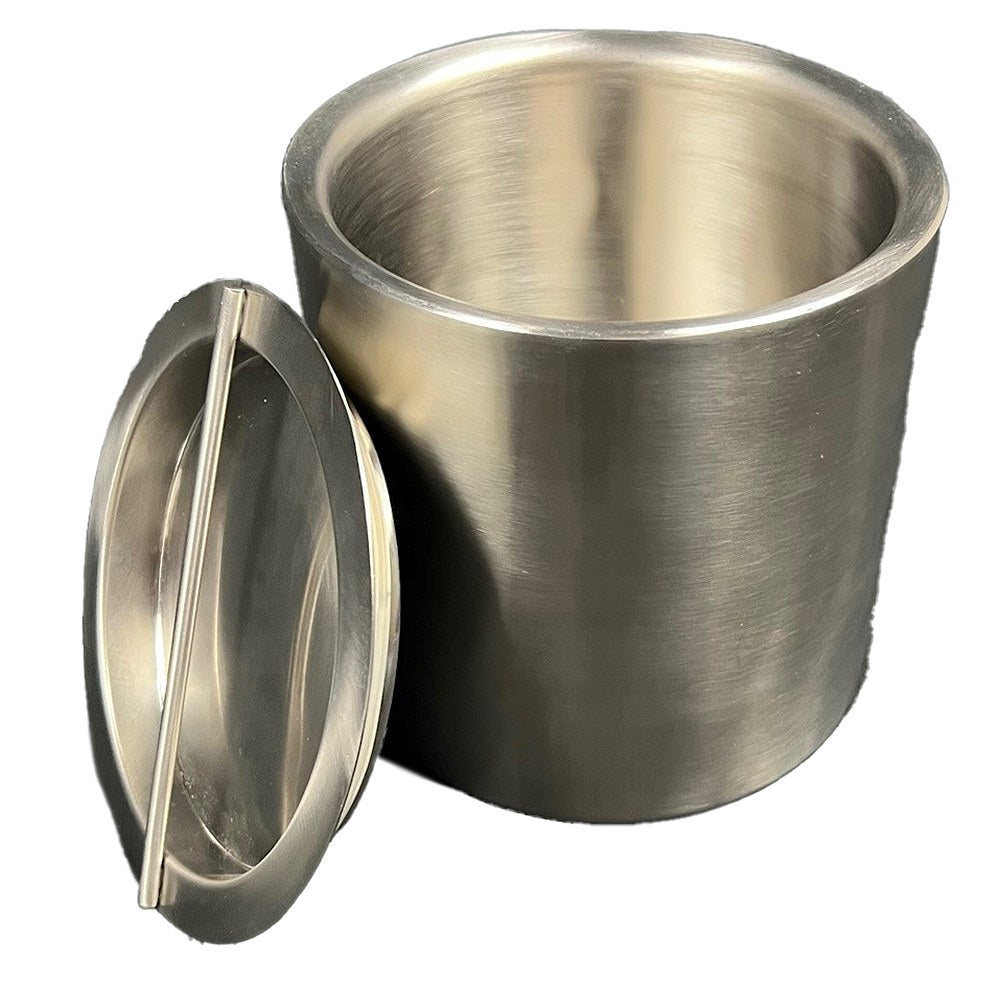 Hospitality Source Ice Buckets, 2-Quart, Matte Silver, Set Of 12 Buckets
