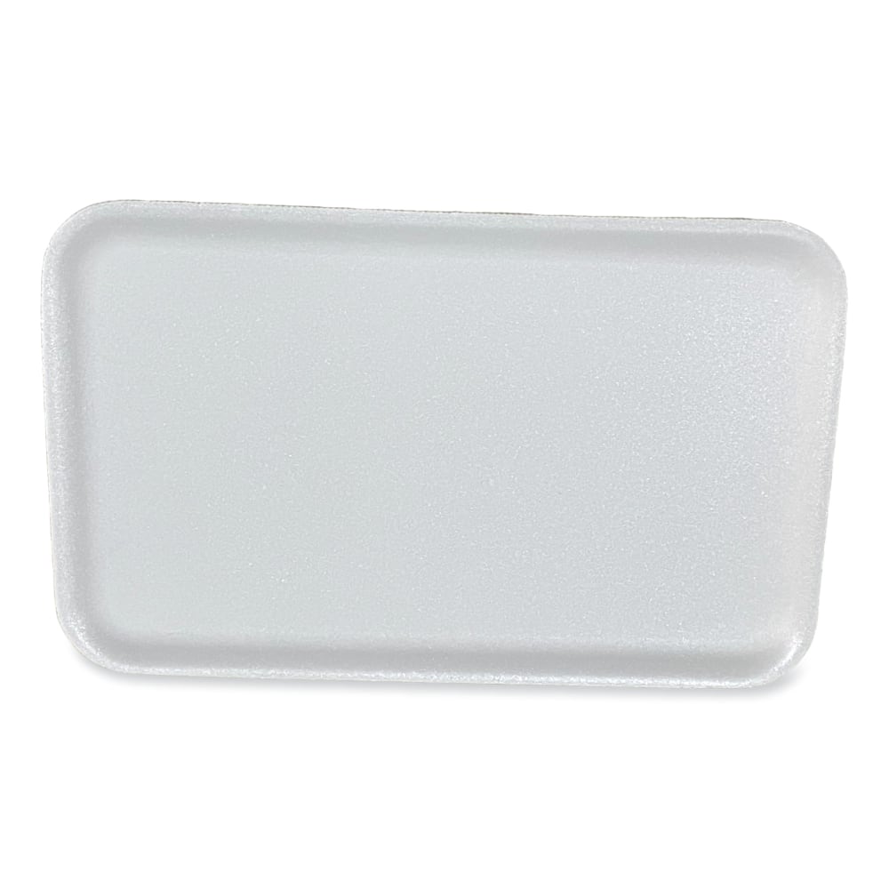 GEN Meat Trays, #16S, 3/16inH x 11-11/16inW x 7-1/4inD, White, Pack Of 250 Trays