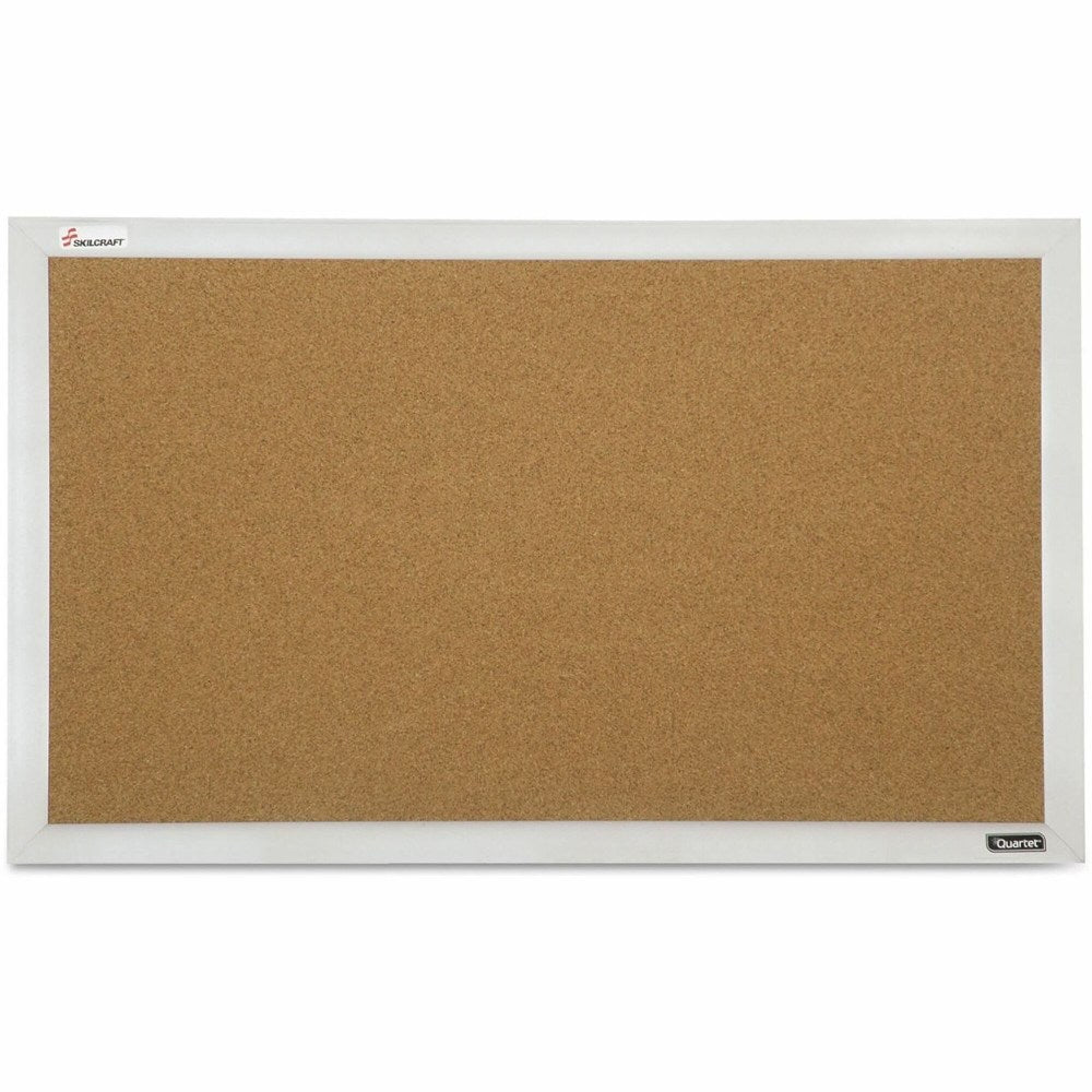 SKILCRAFT Quartet Cubicle Cork Bulletin Board, 5679517