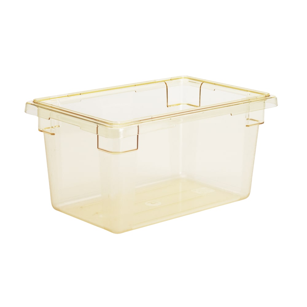Cambro Camwear 9inD Food Boxes, 12in x 18in, Safety Yellow, Set Of 6 Boxes