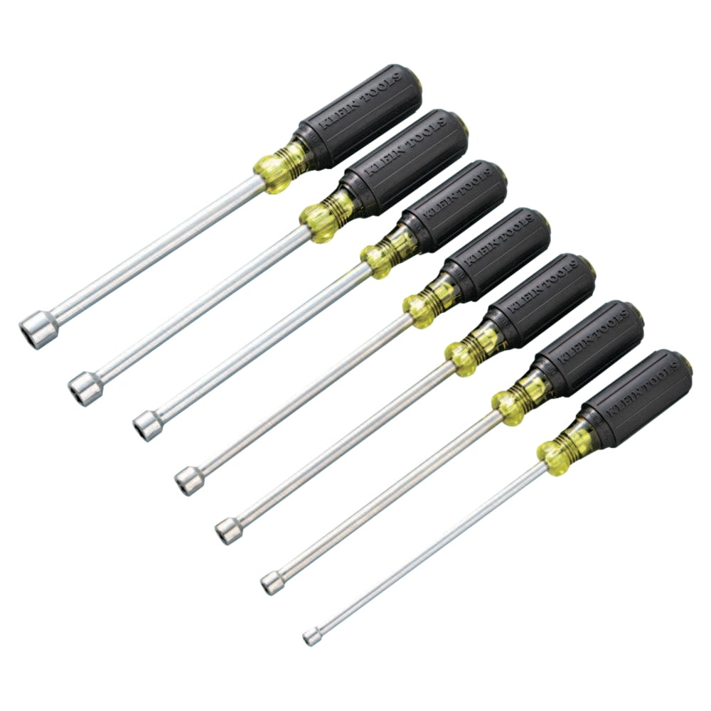 Klein Tools 7 Pc Cushion Grip Nut Driver Sets, 3/16; 1/4; 5/16; 11/32; 3/8; 7/16; 1/2