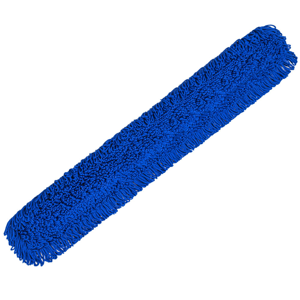Gritt Commercial Microfiber Looped Dust Mop Pad Head, 60in, Blue