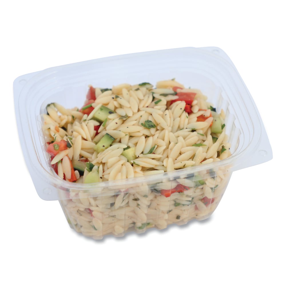 World Centric PLA Rectangular Deli Containers, 16 Oz, Clear, Pack Of 900 Containers