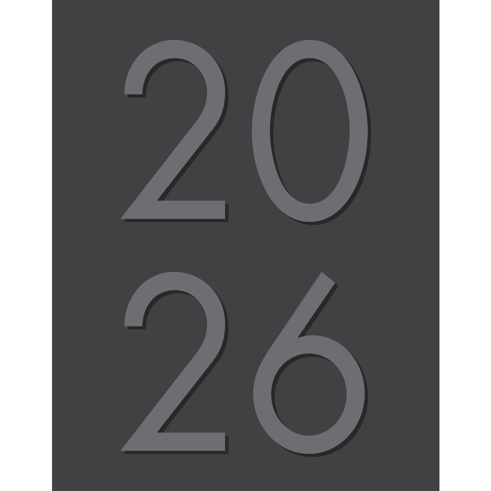 2026 Willow Creek Press Monthly Booklet Planner, 7-1/2in x 9-1/2in, Charcoal, January To December, 57049