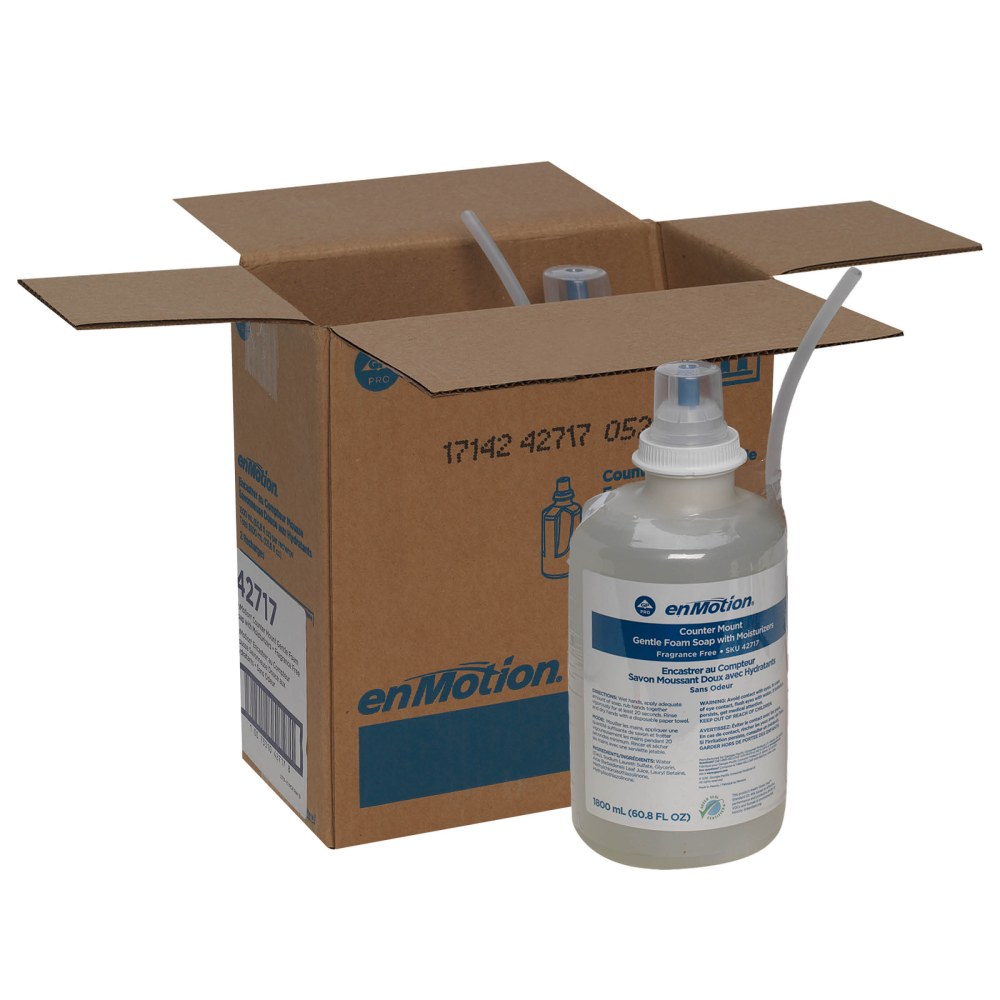 enMotion Moisturizing Foam Hand Soap, Unscented, 60.8 Oz, Carton Of 2 Bottles