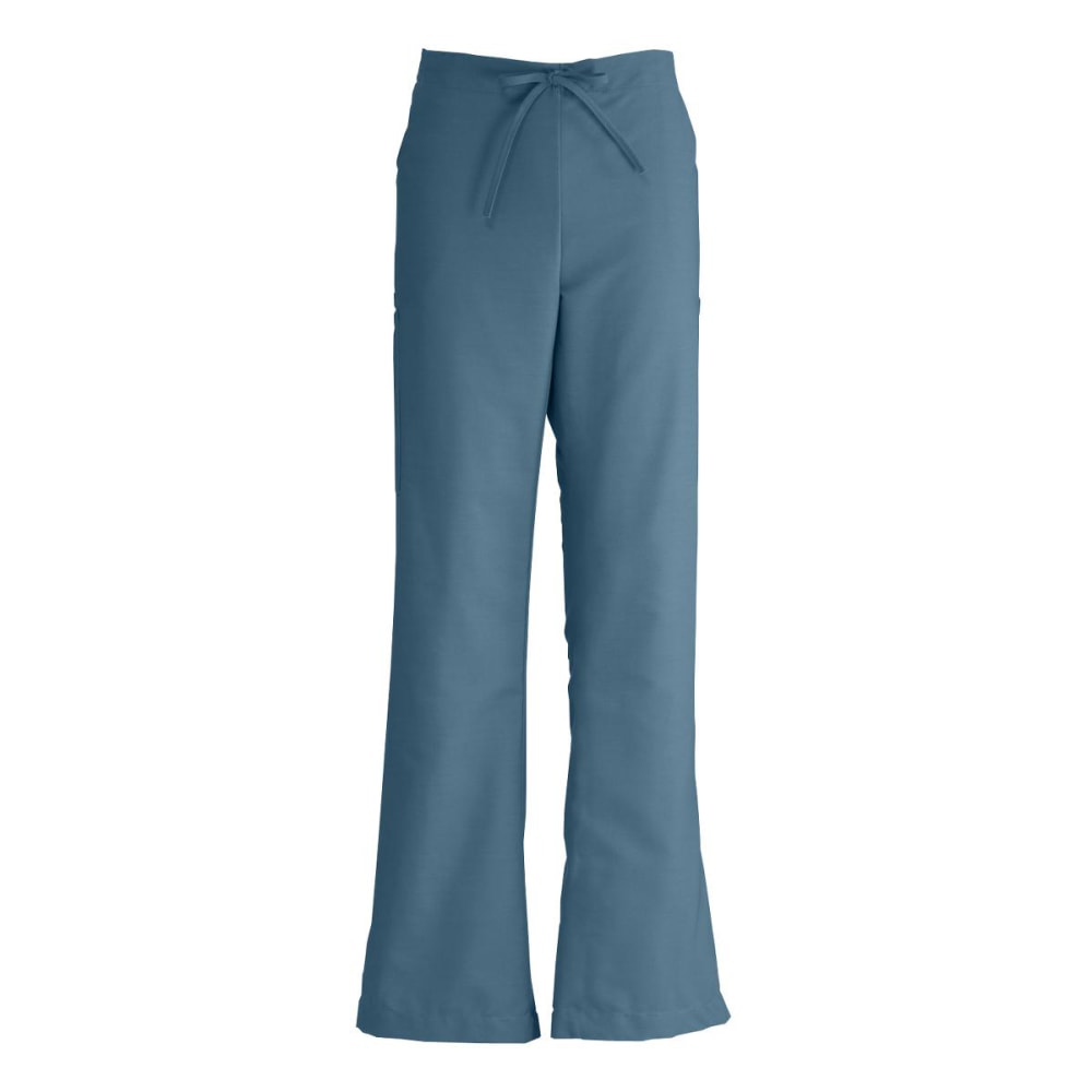 Medline ComfortEase Ladies Modern Fit Petite Cargo Scrub Pants, X-Large, Caribbean Blue